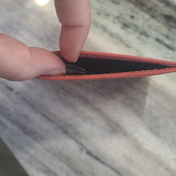 State of Mind Vegan Leather Unisex Wallet Red - Picture 3 of 3